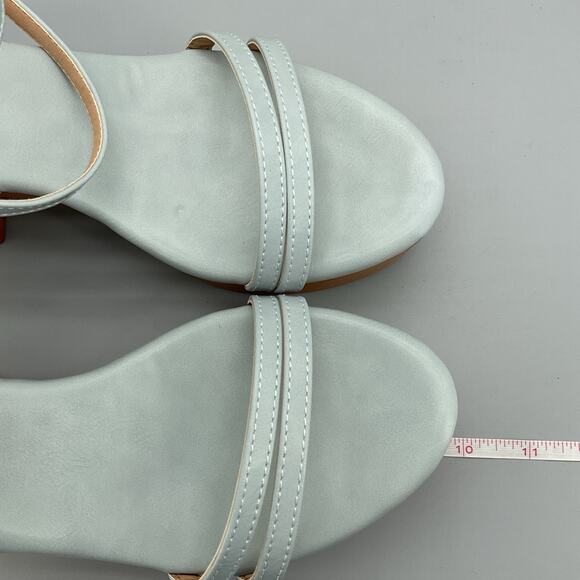 New Journee Collection Women’s Emerynn Platform Sandals Blue Size 9 - Picture 7 of 10